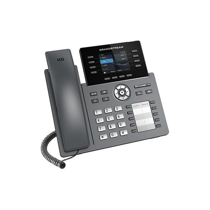 Grandstream GRP-2634 Teléfono IP Profesional 8 Líneas WiFi Gigabit Ethernet PoE Negro para Oficina 3