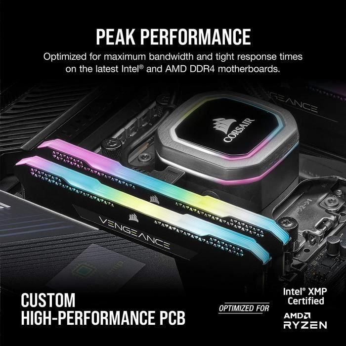 Corsair Vengeance CMH32GX4M2D3600C18 módulo de memoria 32 GB 2 x 16 GB DDR4 3600 MHz 3 Corsair Vengeance CMH32GX4M2D3600C18 módulo de memoria 32 GB 2 x 16 GB DDR4 3600 MHz 3