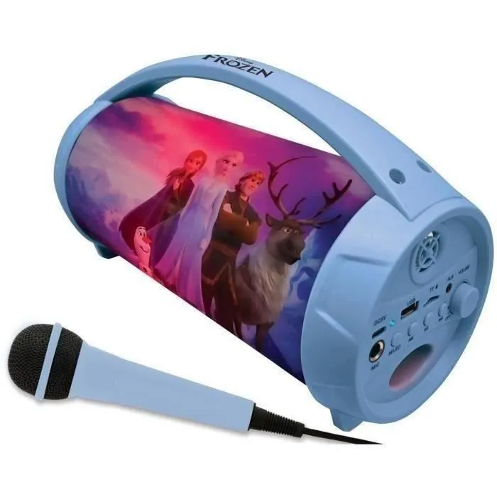 Lexibook Altavoz Karaoke Bluetooth Frozen Disney para Niños con Micrófono y Efectos de Luz Multicolor 2 Lexibook Altavoz Karaoke Bluetooth Frozen Disney para Niños con Micrófono y Efectos de Luz Multicolor 2