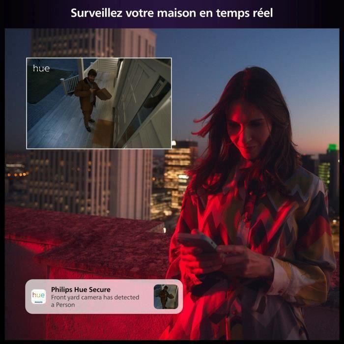 Philips Hue AUC1717288493816 Cámara Inalámbrica Segura HD 1080P Interior o Exterior Control con App Blanca 2 Philips Hue AUC1717288493816 Cámara Inalámbrica Segura HD 1080P Interior o Exterior Control con App Blanca 2