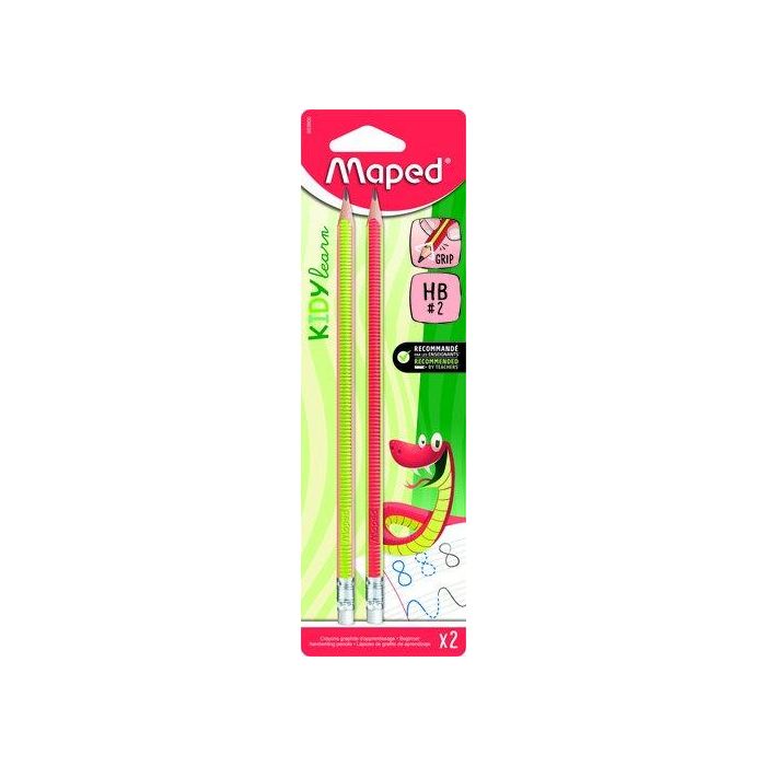 Lapiz De Grafito Maped De Aprendizaje Con Goma - Hb Blister De 2