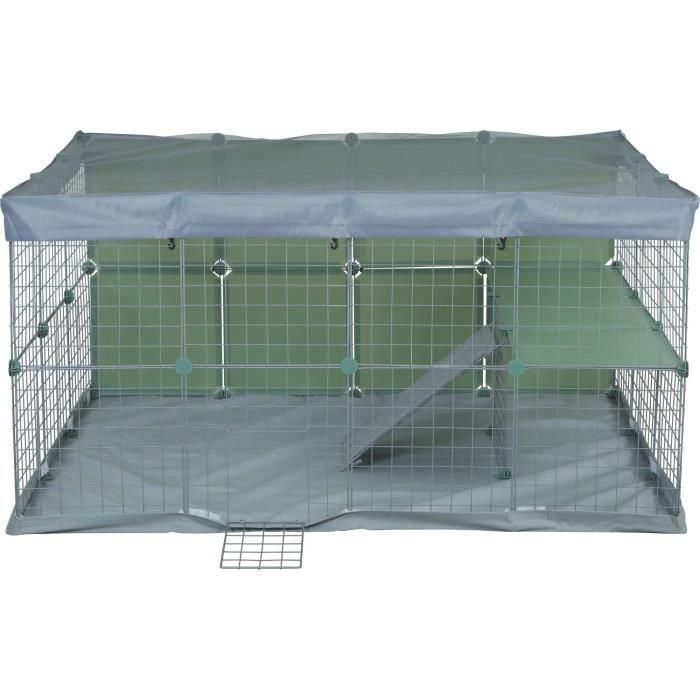 ZOLUX ZOL1713272885618 Recinto Modular Neo Park para Conejos y Pequeños Animales 140x105x70 cm (1,84 m²)