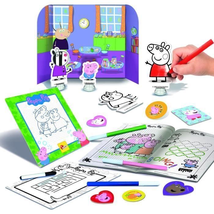 Mochila para colorear y escuela de dibujo - Peppa Pig - LISCIANI 1 Mochila para colorear y escuela de dibujo - Peppa Pig - LISCIANI 1