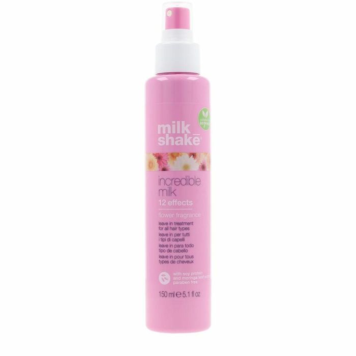 Milk Shake Incredible Milk Tratamiento Sin Aclarado 12 Efectos, Repara y Protege el Cabello, Fragancia Floral, 150 ml
