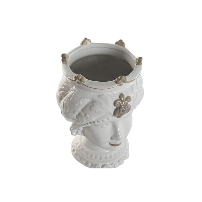 Macetero Home ESPRIT Blanco Beige Porcelana 15 x 15 x 26.5 cm (2 Unidades) 1 Macetero Home ESPRIT Blanco Beige Porcelana 15 x 15 x 26.5 cm (2 Unidades) 1