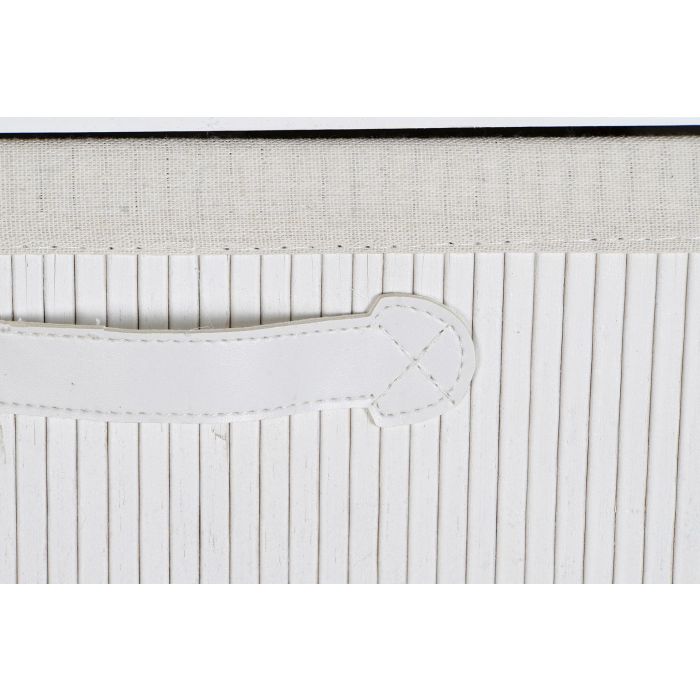 DKD Home Decor Cajonera Blanco 32 x 98 x 42 cm 5 Cajones Bambu Paulownia 4