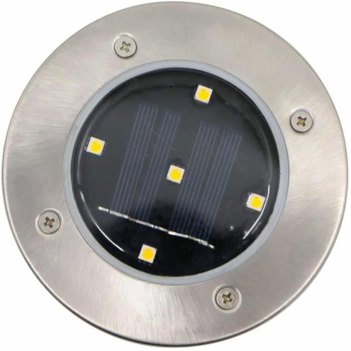 Galix Lote de 3 Focos Solares Empotrados de Acero Inoxidable 0.07W - 5 Lúmenes, 8h Autonomía, 5 LED SMD Blancos 6 Galix Lote de 3 Focos Solares Empotrados de Acero Inoxidable 0.07W - 5 Lúmenes, 8h Autonomía, 5 LED SMD Blancos 6