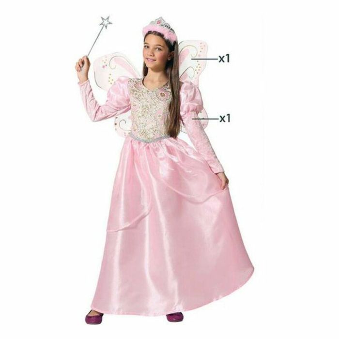 Disfraz para Niños Hada madrina Rosa 5
