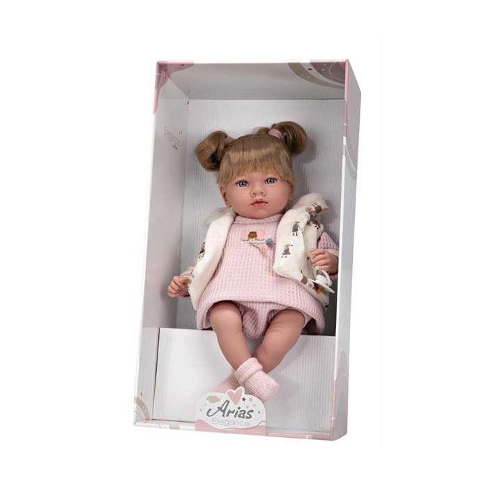 Muñeca elegance 40 cm aria rosa c/mecamismo risa try me Muñeca elegance 40 cm aria rosa c/mecamismo risa try me