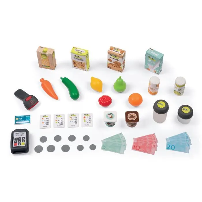 Smoby Mercado Fresco Juguete Tienda Orgánica con Báscula Mecánica para Niños 5