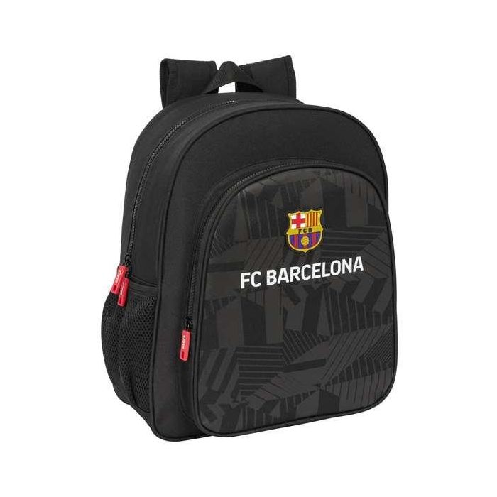 Mochila junior adapt.carro f.c.barcelona "black" 32x38x12 cm