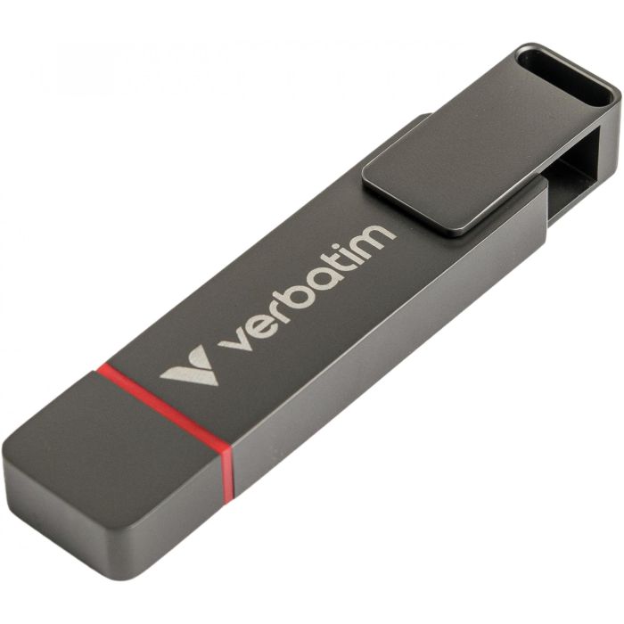 Verbatim 32043 Dual QuickStick 1TB USB-A/C 3.2 Gen1 550MB/s para Windows, Mac, Android Gris 3 Verbatim 32043 Dual QuickStick 1TB USB-A/C 3.2 Gen1 550MB/s para Windows, Mac, Android Gris 3