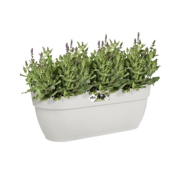 ELHO - Maceta - Vibia Campana Easy Hanger Grande - Blanco Seda - Balcón exterior - L 24,1 x An 46 x Al 26,5 cm 2 ELHO - Maceta - Vibia Campana Easy Hanger Grande - Blanco Seda - Balcón exterior - L 24,1 x An 46 x Al 26,5 cm 2