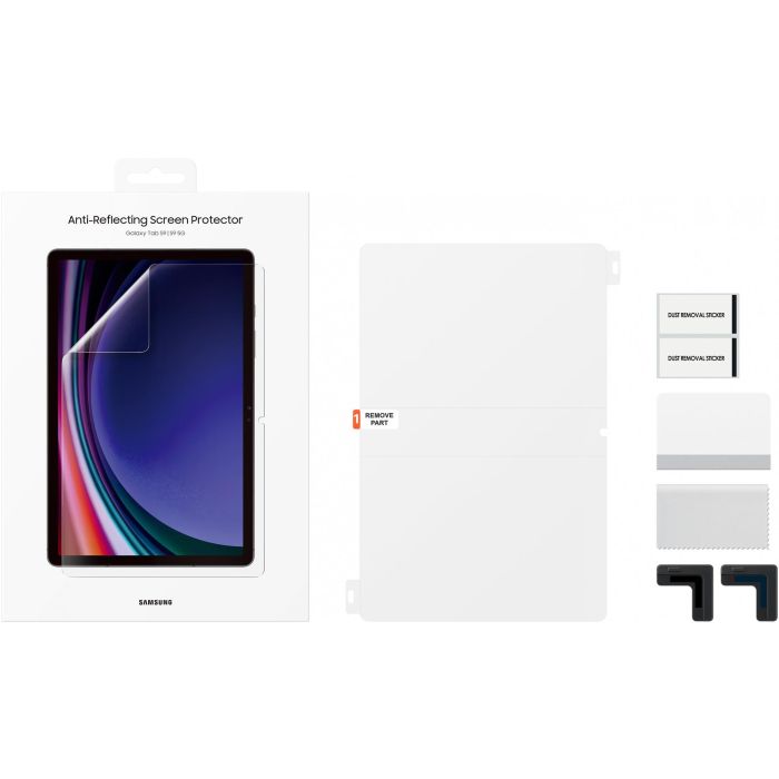 Samsung EF-UX710CTEGWW Protector de Pantalla Antirreflejante para Galaxy Tab S9/S9 FE 11" Resistente a Rayones 2