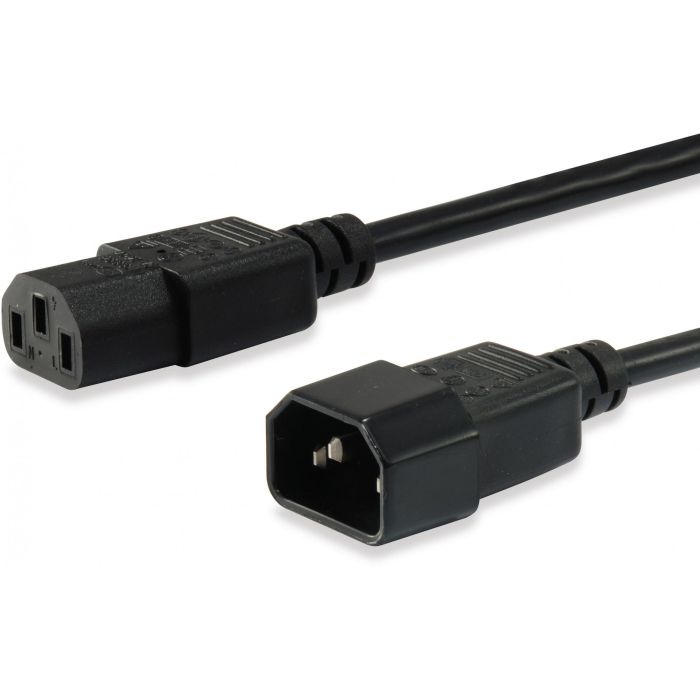 Equip Kaltgeräteverl.-Kabel IEC C14 -> IEC C13 St/Bu 3m sw