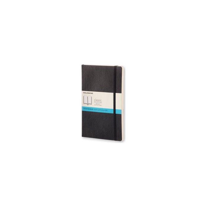 Cuaderno Moleskine Clasico Tapa Blanda 13X21 192H 70Gr. Punteada Con Goma Negra