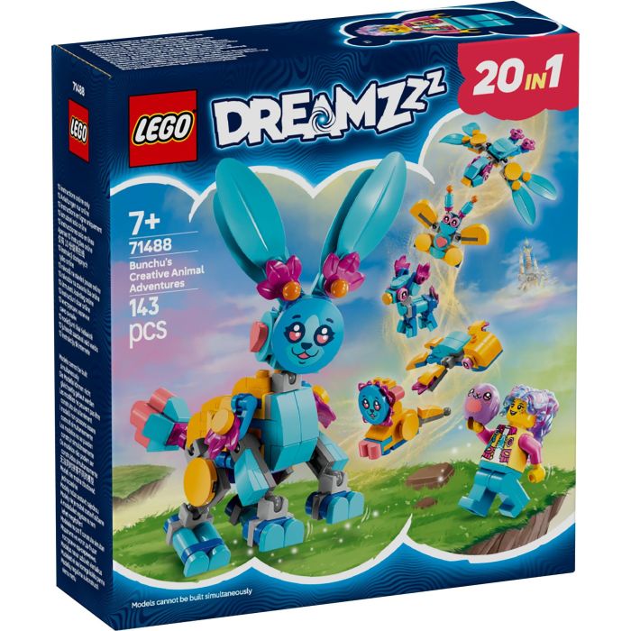 LEGO 71488 DREAMZzz Aventuras de Bunchu: Animales Creativos Set de Construcción Figura Articulada con 19 Formas e Izzie 8