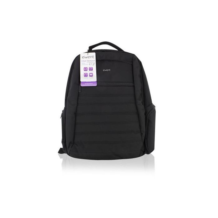 Ewent EW2528 Mochila para Portátil Urban 17.3" (43.9 cm) Resistente al Agua, Doble Revestimiento Interior, Poliéster Negro 3