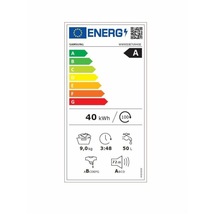 Lavadora Samsung WW90DB7U94GEU3 60 cm 1400 rpm 9 kg 1 Lavadora Samsung WW90DB7U94GEU3 60 cm 1400 rpm 9 kg 1