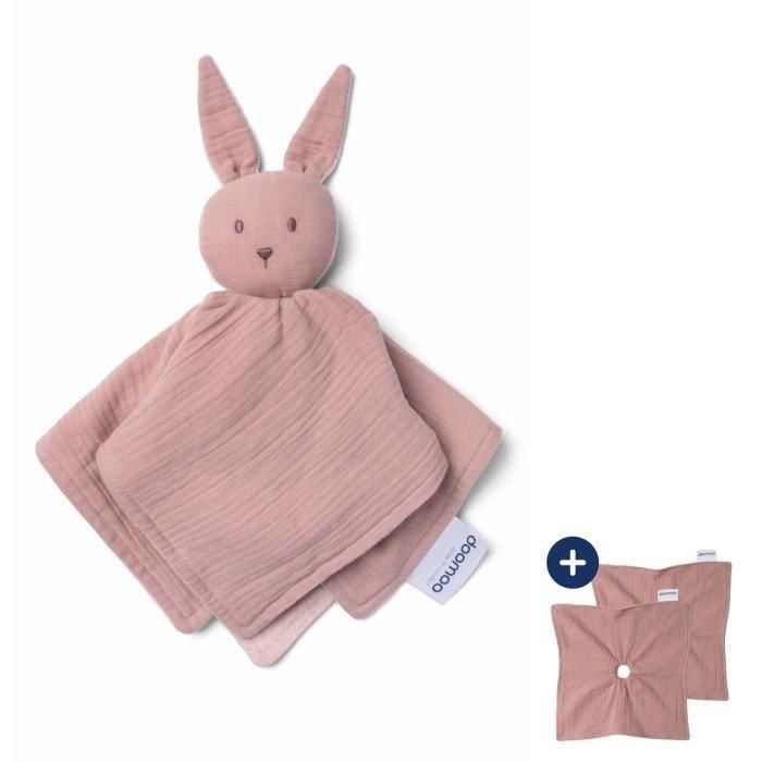 doomoo You&Me Baby Comforter - Edredón Reversible y reconfortante - Provisto de 2 Cuerpos para Transportar el Olor de los Padres, Rosa doomoo You&Me Baby Comforter - Edredón Reversible y reconfortante - Provisto de 2 Cuerpos para Transportar el Olor de los Padres, Rosa