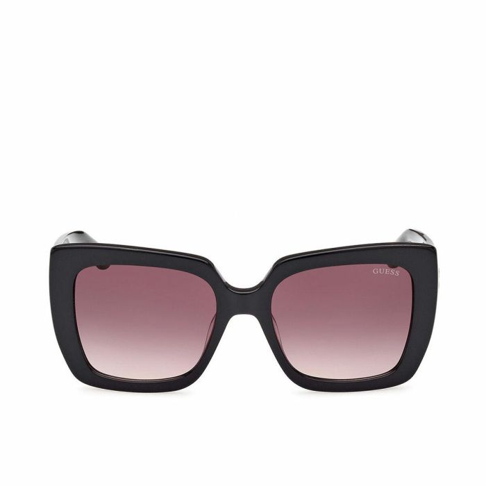 Guess GU7889 01T Gafas de Sol Cuadradas Mujer Plástico Negro Brillante Lente Burdeos Degradado 53mm 140mm