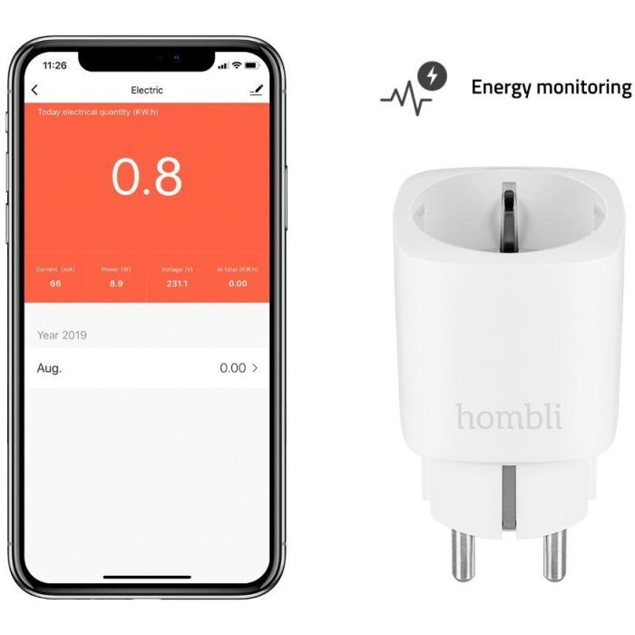 Hombli smarte Steckdose EU. weiß 3