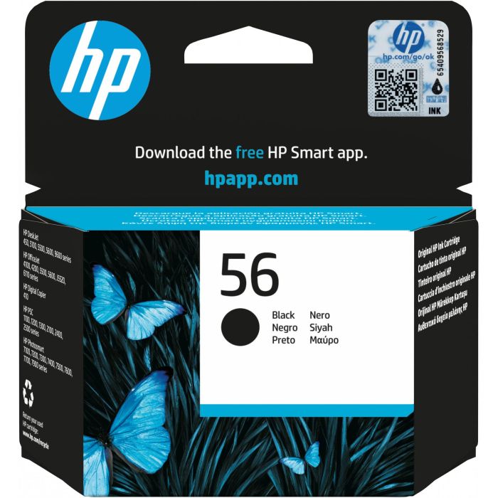 HP Deskjet 5150/5550/5652/5850, PSC-1110 Cartucho Negro Nº56