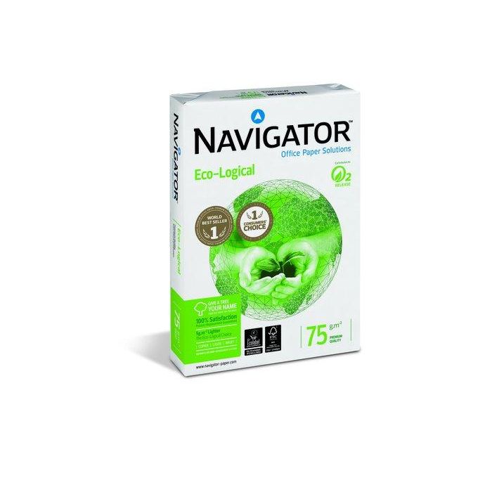 Papel A4 Navigator Eco-Logical 75G 500H 5 unidades