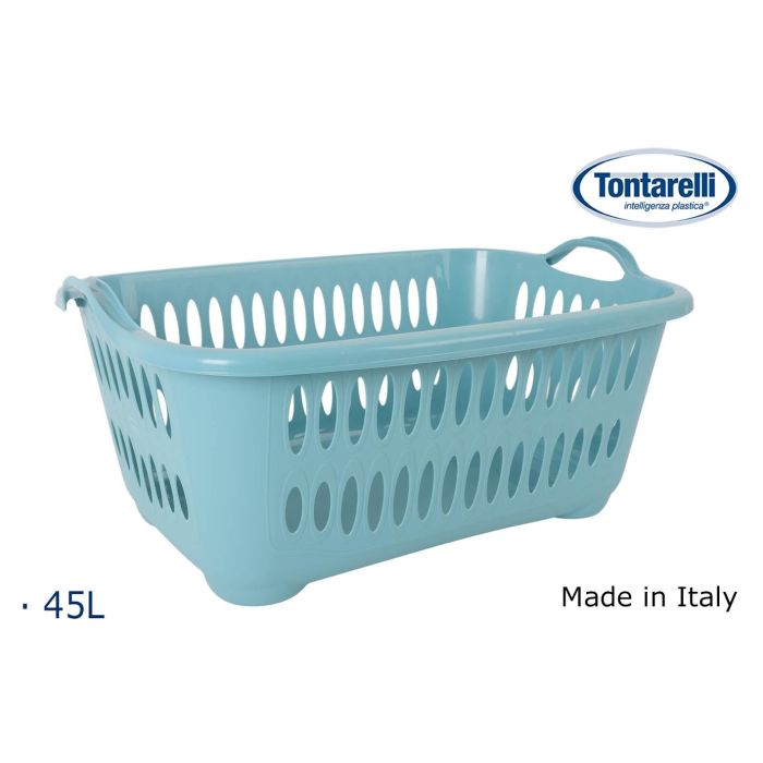 Inde Cesta de ropa con asas 45L Cover Line azul 62.5x44.5x27.5 cm (12 Unidades) Inde Cesta de ropa con asas 45L Cover Line azul 62.5x44.5x27.5 cm (12 Unidades)