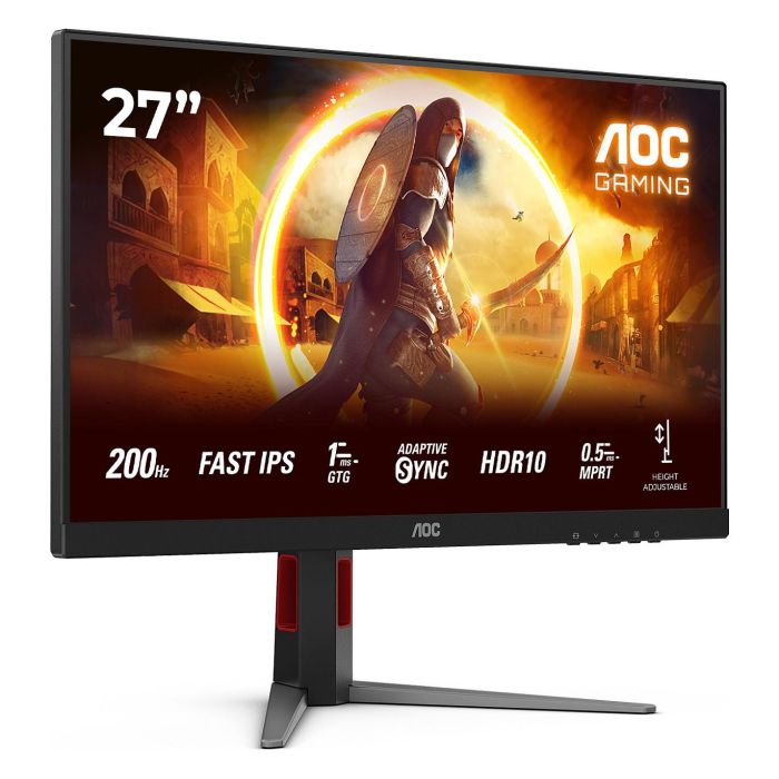 AOC 27G4HA Monitor Gaming 27" Full HD Fast IPS 1ms 200Hz HDMI DP Negro Rojo 1