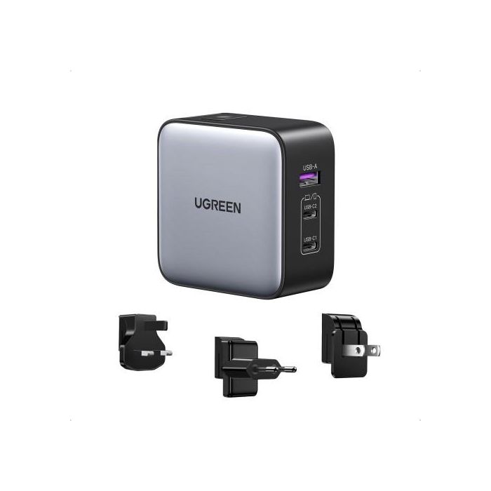 Ugreen 65W Nexode Gan Auriculares, Teléfono Móvil, Portátil, Reloj Inteligente, Tableta Gris Usb Carga Rápida Interior 1 Ugreen 65W Nexode Gan Auriculares, Teléfono Móvil, Portátil, Reloj Inteligente, Tableta Gris Usb Carga Rápida Interior 1