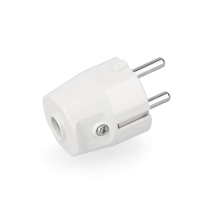 Edm Clavija Tipo F 2p+t T/TL 4.8mm Retractilada Blanca 10/16A 250V