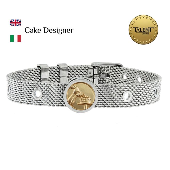 Pulsera Unisex Cake Designer Talent Jewels TJA-3-04-01-1-235 Plateado 1