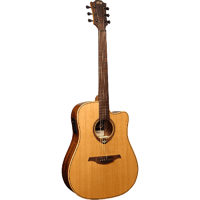Guitarra Acústica Lâg Dreadnought Cutaway Tramontane 170 A/E - Natural 6