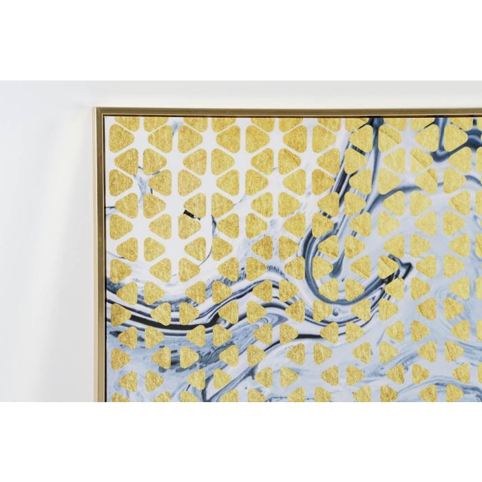 DKD Home Decor Cuadro Moderno Abstracto Dorado y Negro 90 x 60 cm (2 Unidades) 1