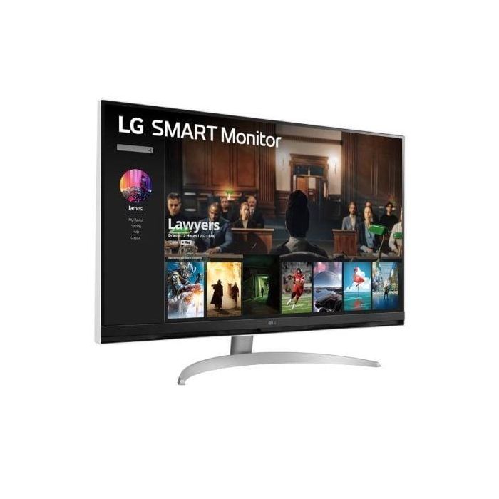 LG 32SQ700S-W Smart Monitor 31.5" 4K UHD WebOS, Smart TV, Multimedia, Regulable en Altura, USB-C, Plata y Blanco 2 LG 32SQ700S-W Smart Monitor 31.5" 4K UHD WebOS, Smart TV, Multimedia, Regulable en Altura, USB-C, Plata y Blanco 2
