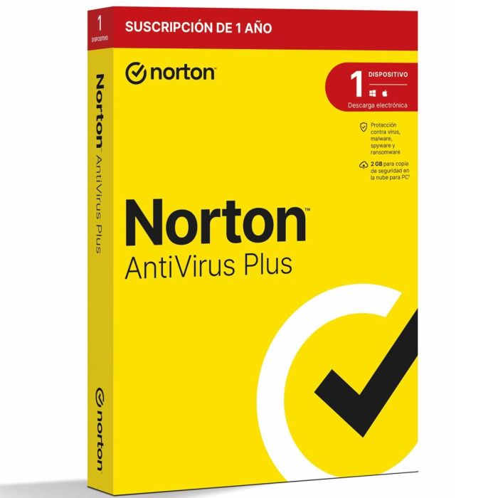 Norton 1 Antivirus Plus Español - Protección contra amenazas en tiempo real, Gestor de contraseñas, Firewall inteligente y Copia de seguridad en la nube 1 Norton 1 Antivirus Plus Español - Protección contra amenazas en tiempo real, Gestor de contraseñas, Firewall inteligente y Copia de seguridad en la nube 1