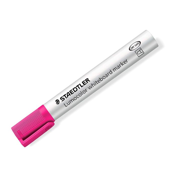 Rotulador Staedtler Lumocolor 351 Para Pizarra Blanca Punta Redonda 2 mm Recargable Color Rosa 10 unidades 2