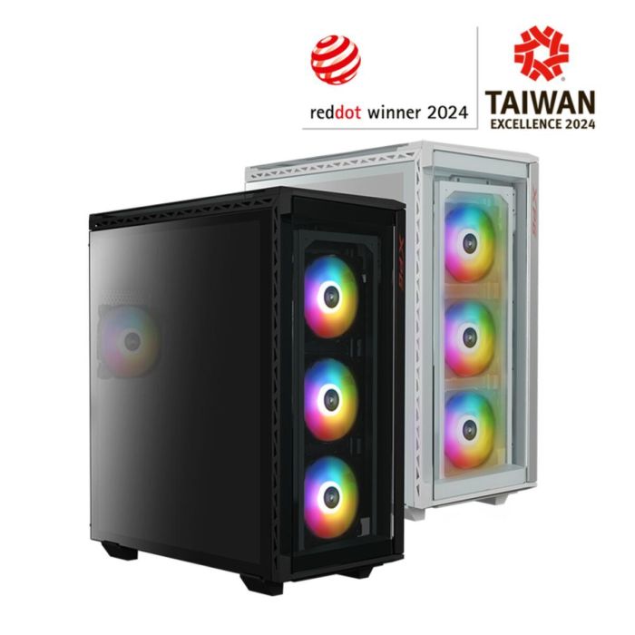 XPG BATTLECRUISER II Torre ATX/EATX Midi Negra para PC Gaming con 4 Ventiladores ARGB y Flujo de Aire Optimizado 1