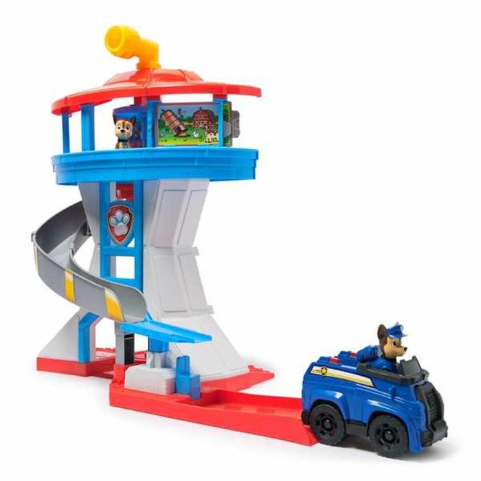 Spin Master Centro de Mando Torre de Control Paw Patrol, Set de Juego con 2 figuras de cachorros y cartas de misión, 50 cm de altura, Edad +3 años 3