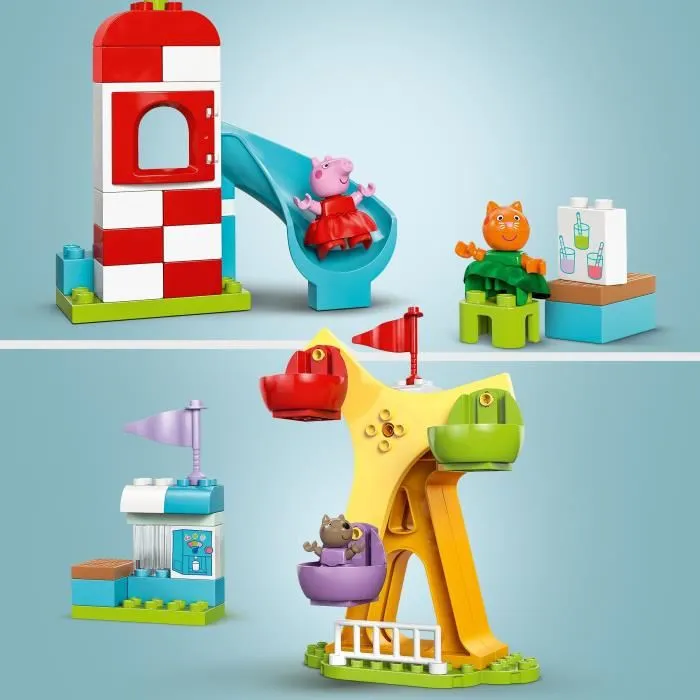 Lego DUPLO Peppa Pig 10453 Parque de atracciones - Juego de construcción para niños a partir de 2 años 2