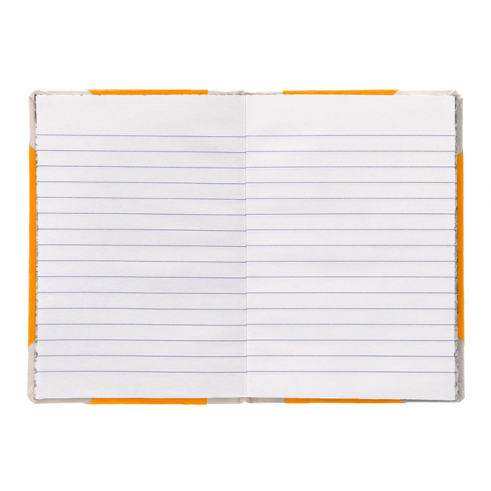 Fernandes Libro Cartone Cosido Din A6+ Rayado Horizontal 50 Hojas 100 gr Naranja 6