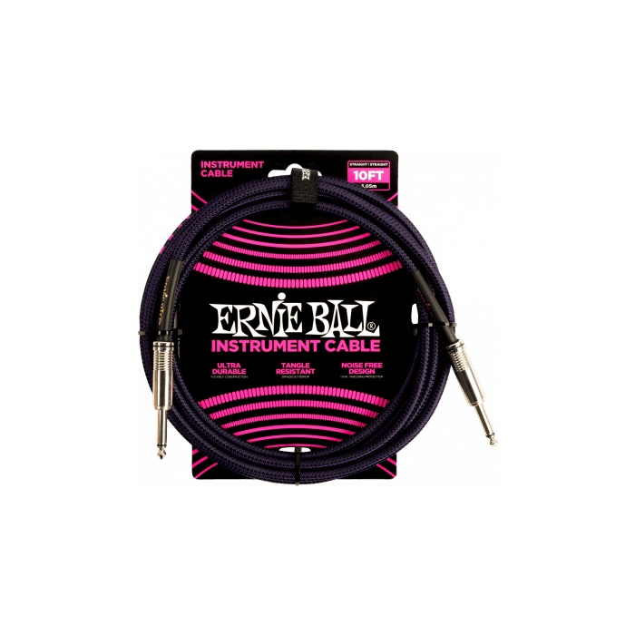 Cable Eb Instrumento Jack-Jack Ss 3 M - Negro / Púrpura 1 Cable Eb Instrumento Jack-Jack Ss 3 M - Negro / Púrpura 1