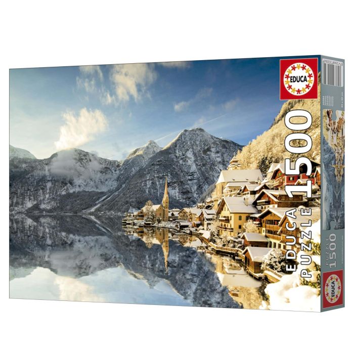 Educa Puzzle Invierno en Hallstatt 1500 Piezas, Incluye Cola FIX PUZZLE® para un acabado perfecto, Multicolor 4