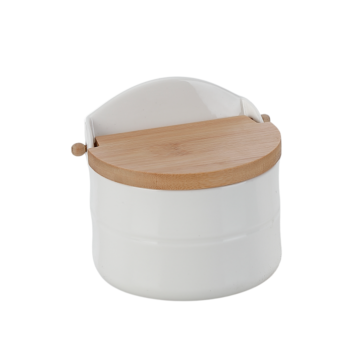 Salero Basicos DKD Home Decor Blanco Natural 10 x 11 x 12 cm Salero Basicos DKD Home Decor Blanco Natural 10 x 11 x 12 cm