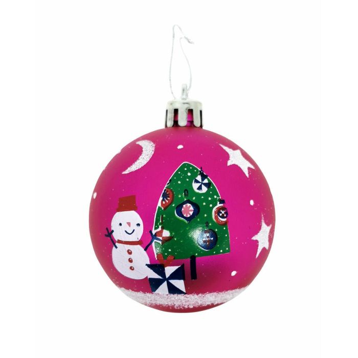 Bola de Navidad Peppa Pig Cosy corner Fucsia 10 Unidades Plástico (Ø 6 cm) 2 Bola de Navidad Peppa Pig Cosy corner Fucsia 10 Unidades Plástico (Ø 6 cm) 2