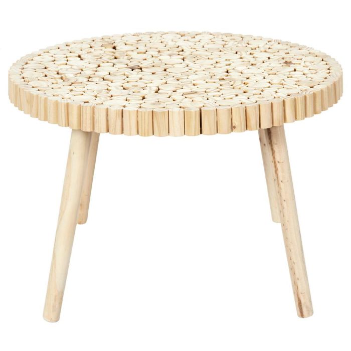 Home Deco Factory Mesa Auxiliar Rondin Natural Madera Altura 40 Diámetro 60 2 Home Deco Factory Mesa Auxiliar Rondin Natural Madera Altura 40 Diámetro 60 2