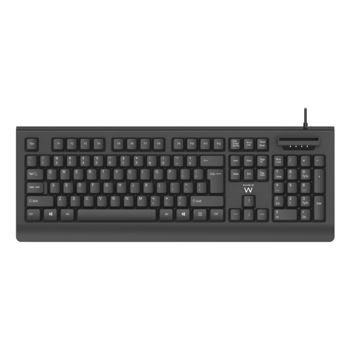 Ewent EW3286 Teclado de Seguridad Universal con Lector de Tarjetas Inteligentes USB Alámbrico QWERTY Español Negro Ewent EW3286 Teclado de Seguridad Universal con Lector de Tarjetas Inteligentes USB Alámbrico QWERTY Español Negro
