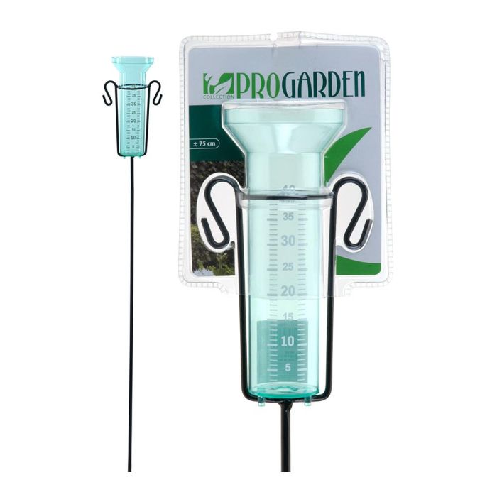Ipae Progarden Pluviometro Transparente con Soporte Metálico, Máx. 40l/m², Polipropileno/Metal 0 Ipae Progarden Pluviometro Transparente con Soporte Metálico, Máx. 40l/m², Polipropileno/Metal 0