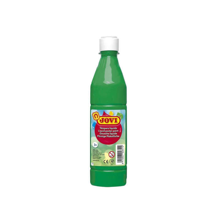 Jovi Témpera Líquida School Verde Medio Botella 500 mL 1